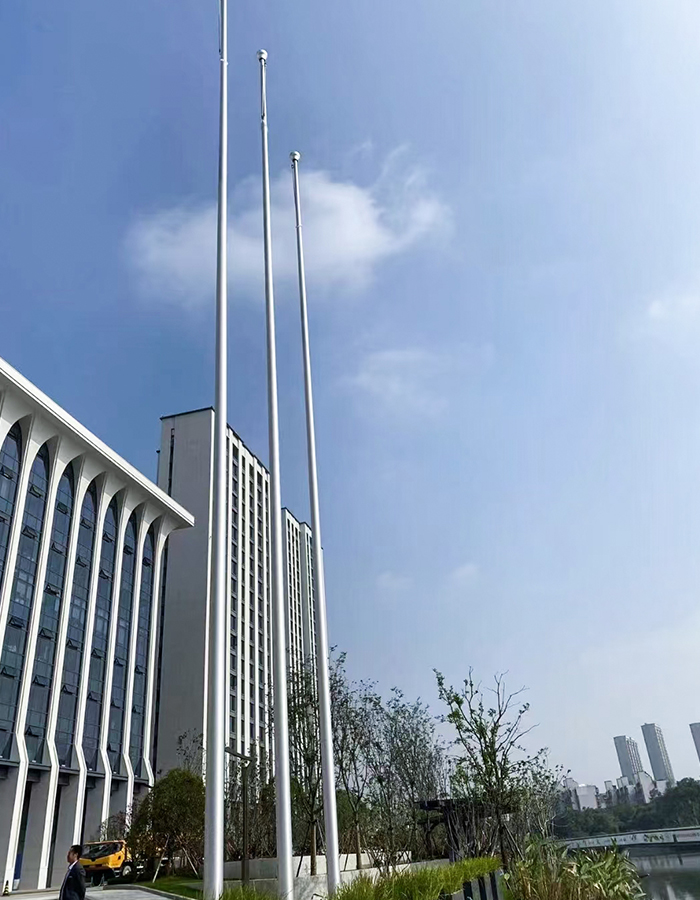 Catarg de ridicare conic din aliaj de aluminiu pentru exterior, cu manivelă